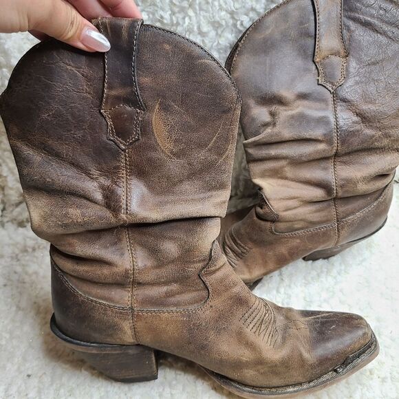 Crush by Durango‎ Womens Brown Distressed Sultry Slouch 10" Boots sz 8 - Picture 5 of 7